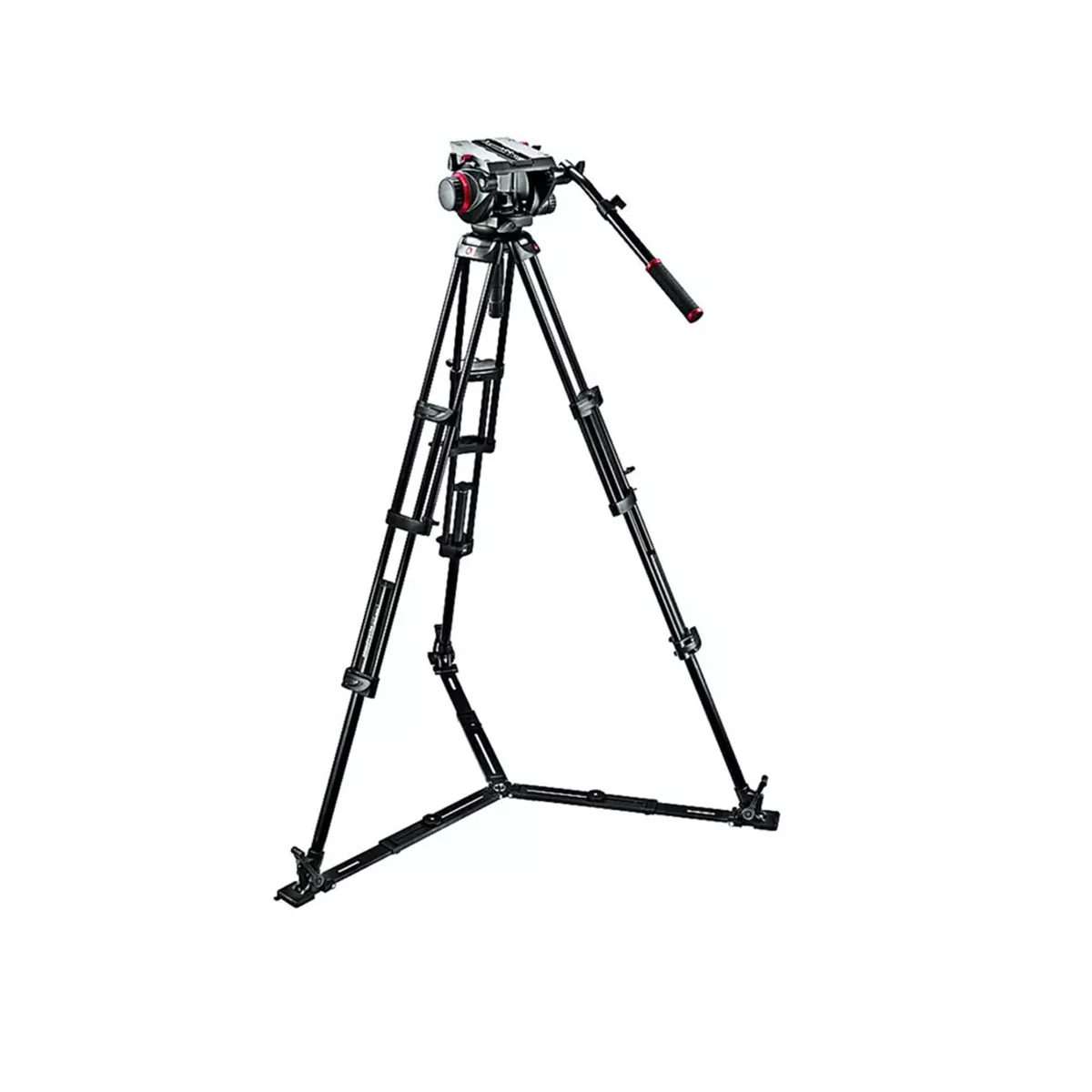 Statyw wideo Manfrotto 055 X-PRO z głowicą 701 HDV i dolly – wynajem zestawu na plan w Warszawie