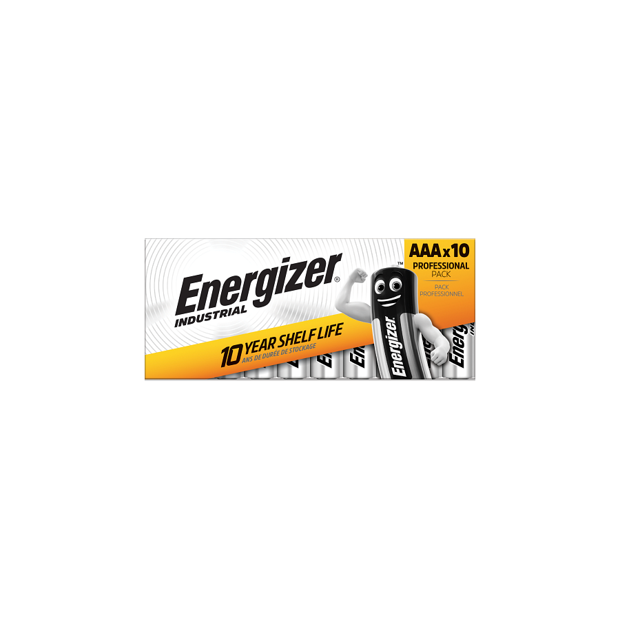 Baterie Energizer Industrial AAA LR03, opakowanie 10 szt. – Media Rental