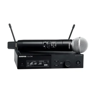 Shure SLXD z kapsułą SM58 – bezprzewodowy mikrofon ręczny na wynajem w Warszawie