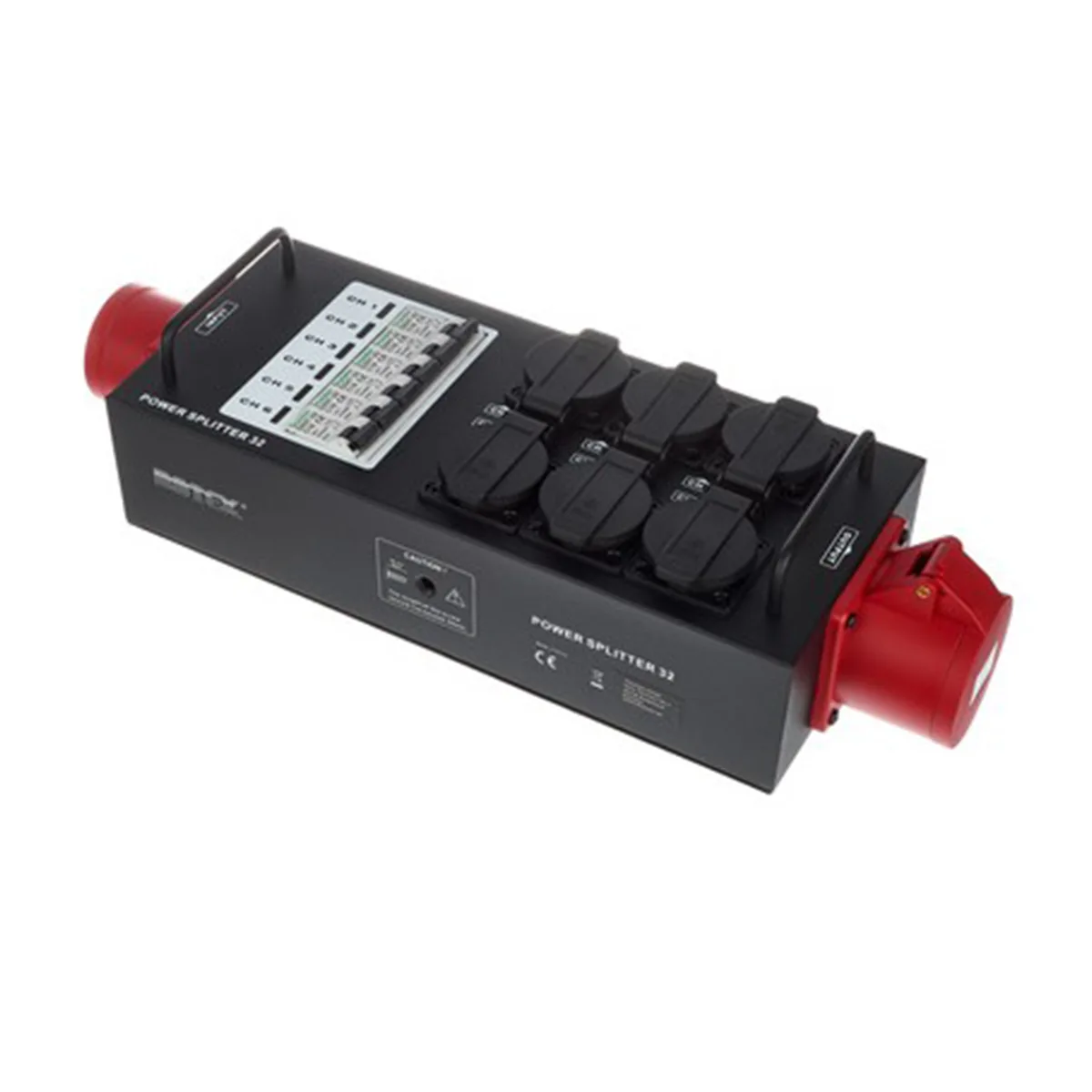 Rozdzielnia Botex Power Splitter 32A, 6× Schuko — wynajem zasilania eventowego w Warszawie