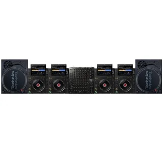 Фестивальный комплект DJ: микшер DJM-V10, 4× CDJ и 2× проигрыватели Technics – аренда для сцены в Варшаве