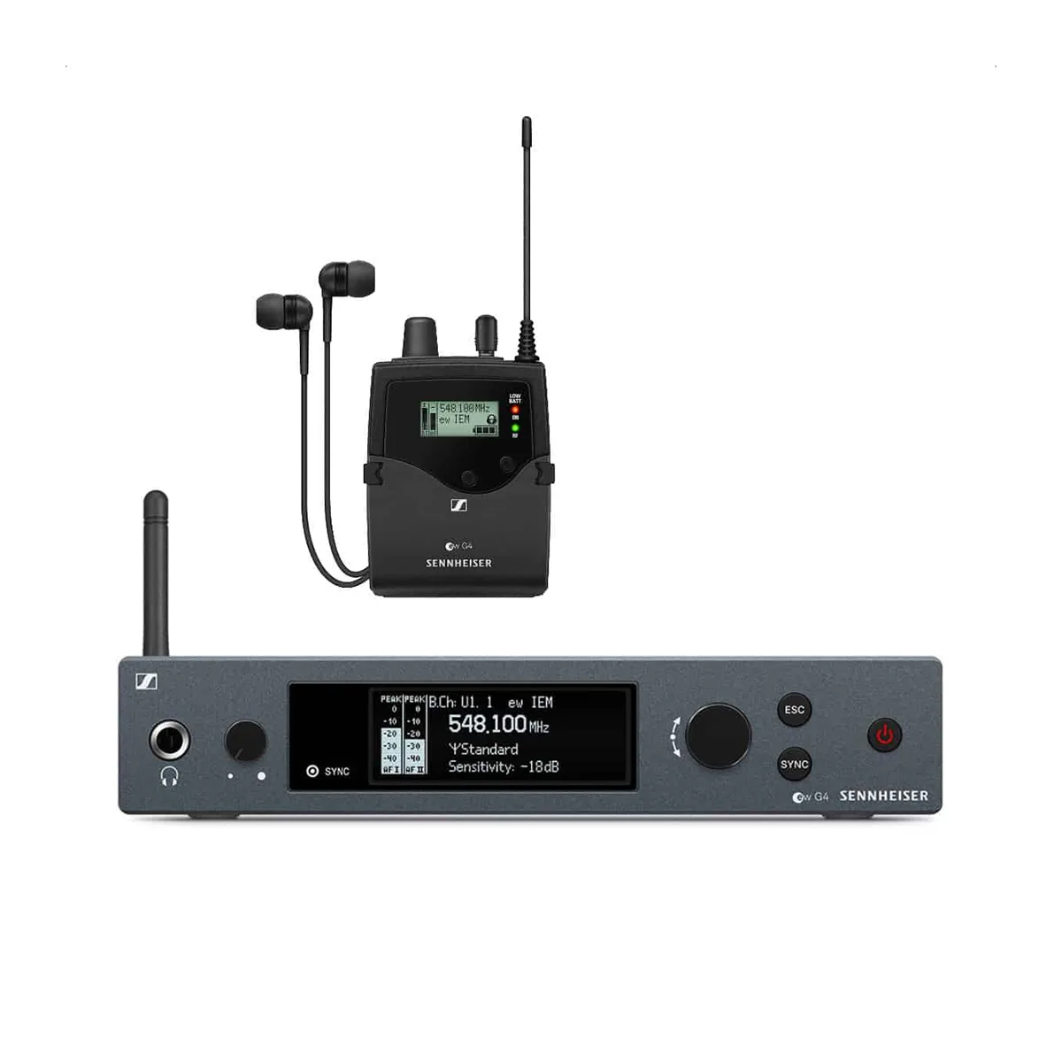 Sennheiser IEM G4 – bezprzewodowy system odsłuchu dousznego na wynajem w Warszawie