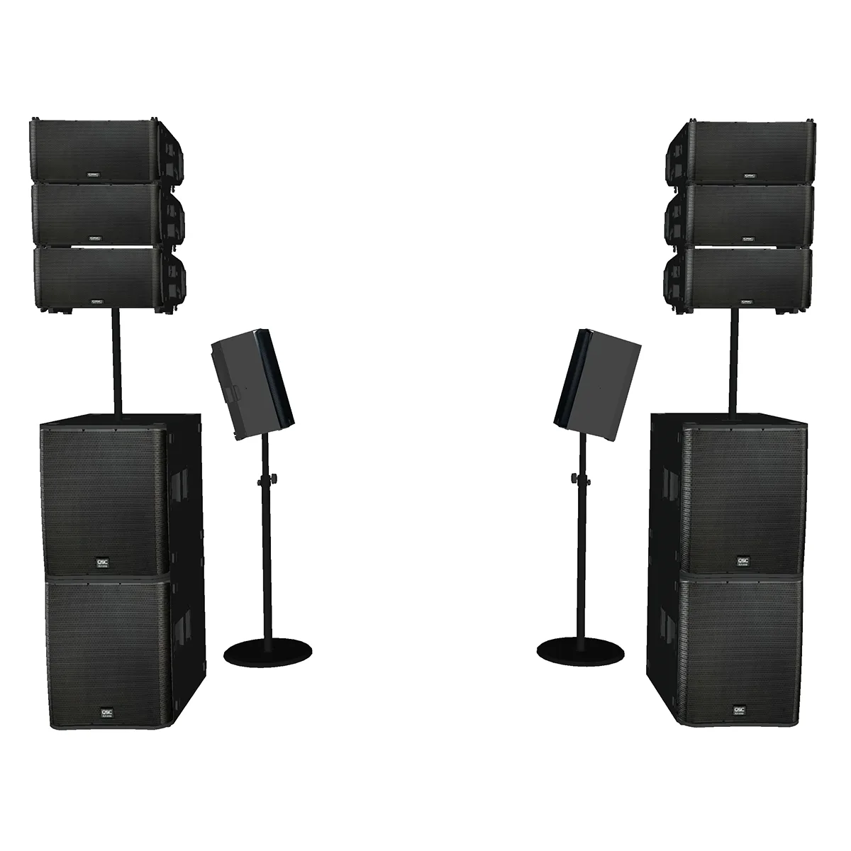 Nagłośnienie liniowe QSC LA108 z subwooferami KS118 – headlinerski system na wynajem, Warszawa
