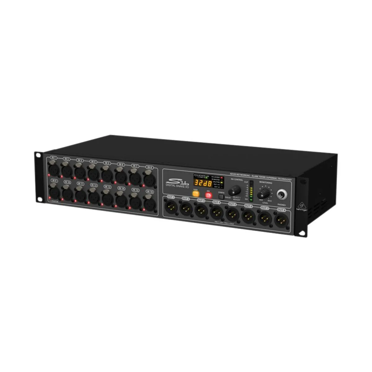 Behringer S16 – cyfrowy stagebox 16×8 do wypożyczenia w Warszawie