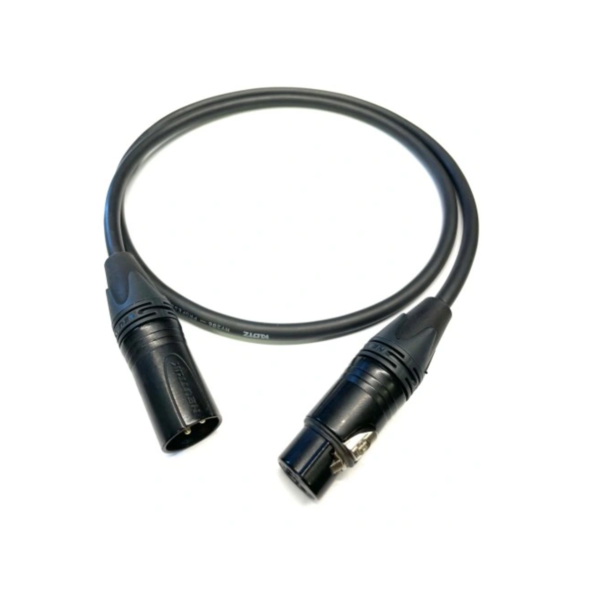 Kabel mikrofonowy XLR Neutrik 2,5 m do patchu — wynajem okablowania audio w Warszawie
