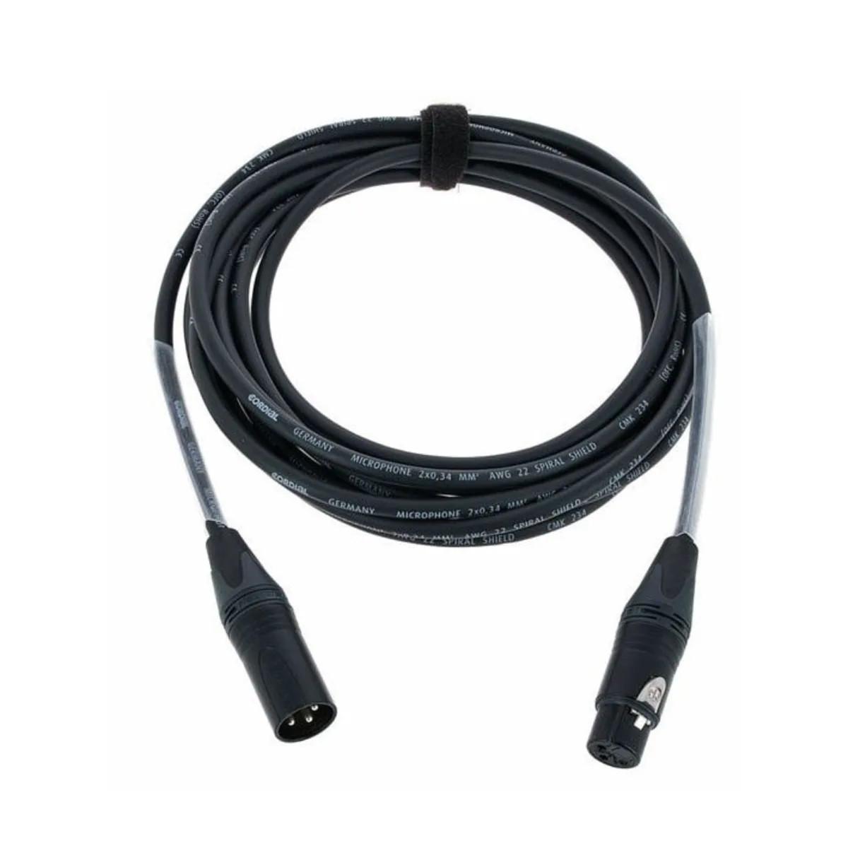 Kabel mikrofonowy XLR Neutrik 7,5 m — uniwersalny wynajem okablowania audio w Warszawie