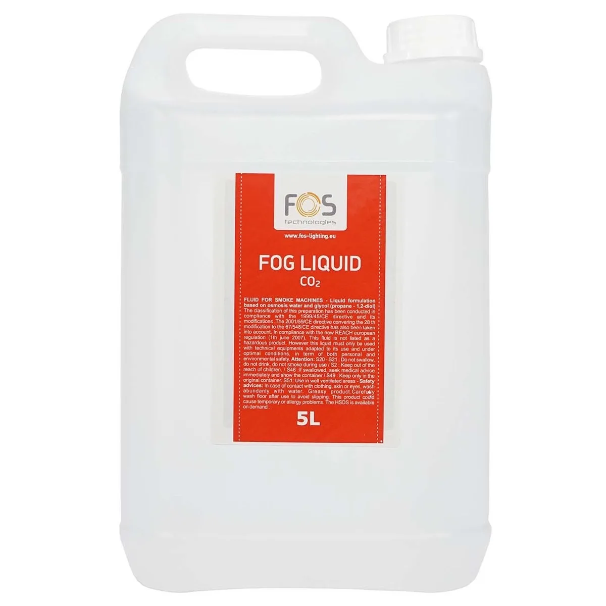 FOS Fog Liquid CO2 5L – płyn do wytwornic dymu na bazie wody – Media Rental